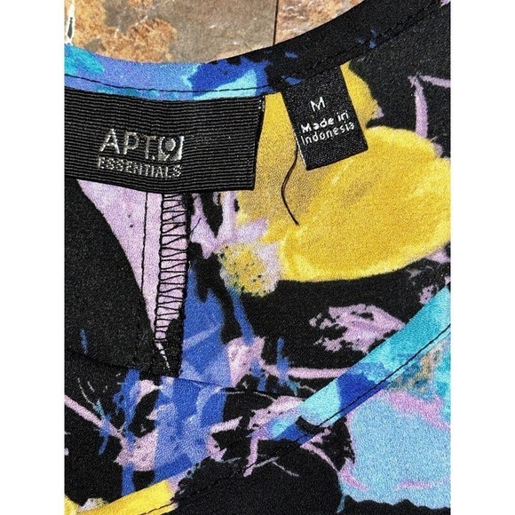 Apt 9 Women’s Floral Tank Top Size Medium Adjustable Straps Multi Color - Picture 5 of 6